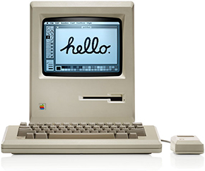 Il primo computer Macintosh della storia, il Macintosh 128K